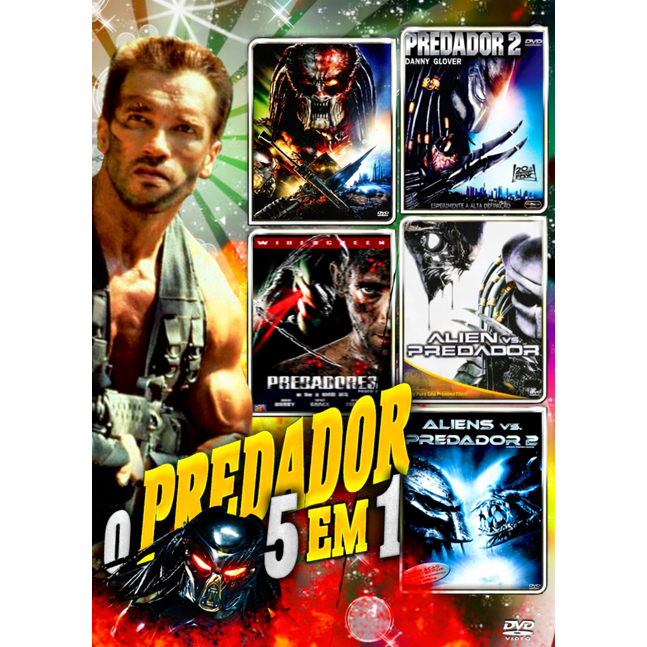 DVD Predador  Coleção  5 em 1