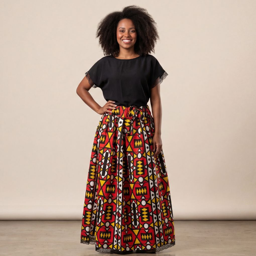 Saia Oxford Umband Candomblé Estampada Varias Cores 3 ou 2.30 Roda Luxo Renda Entrega Ful