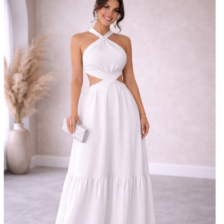 Vestido Frente Unica Duna Feste Convidada Elegante