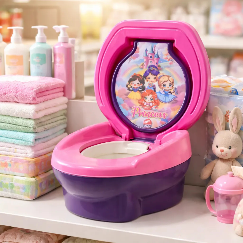 Troninho Infantil 3 em 1 Menina - Pinico Sanitário Educativo