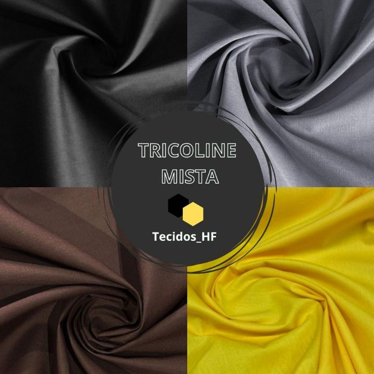 1 Metro Tecido Tricoline Mista (1m Comp x 1,50m Larg.)