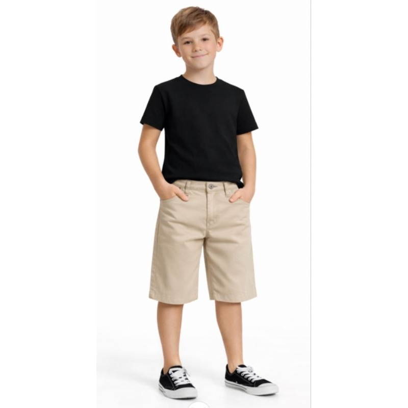 BERMUDA JEANS MASCULINA INFANTIL JUVENIL COLORIDA DO 2 AO 16