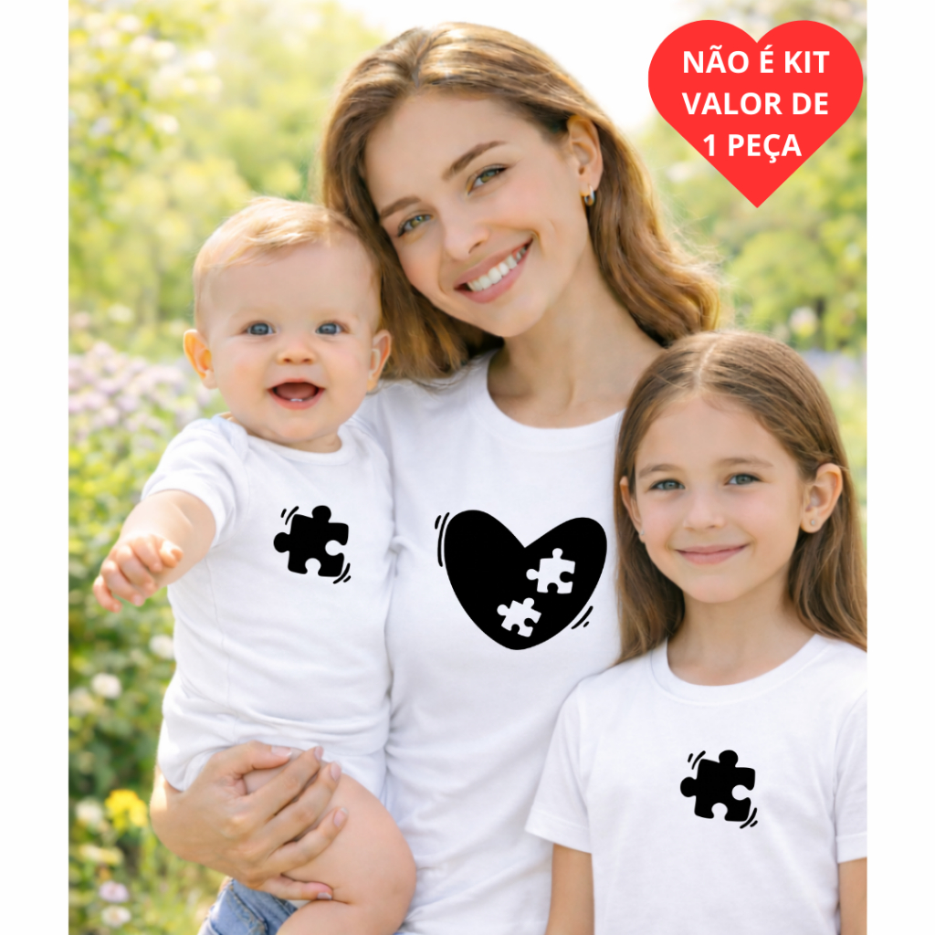Babylook mãe e filho (a) dia das mães temático dia das mãe para ensaio adulto e infantil - 1 peça