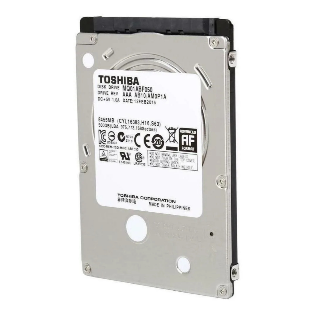HD Interno Toshiba Mq01abf Series Mq01abf050 500gb Prata E Preto - Excelente (recondicionado)