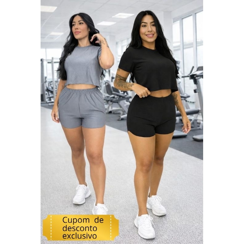 Conjunto Feminino Dry Fit Leve Soltinho e Fresco para o Verão