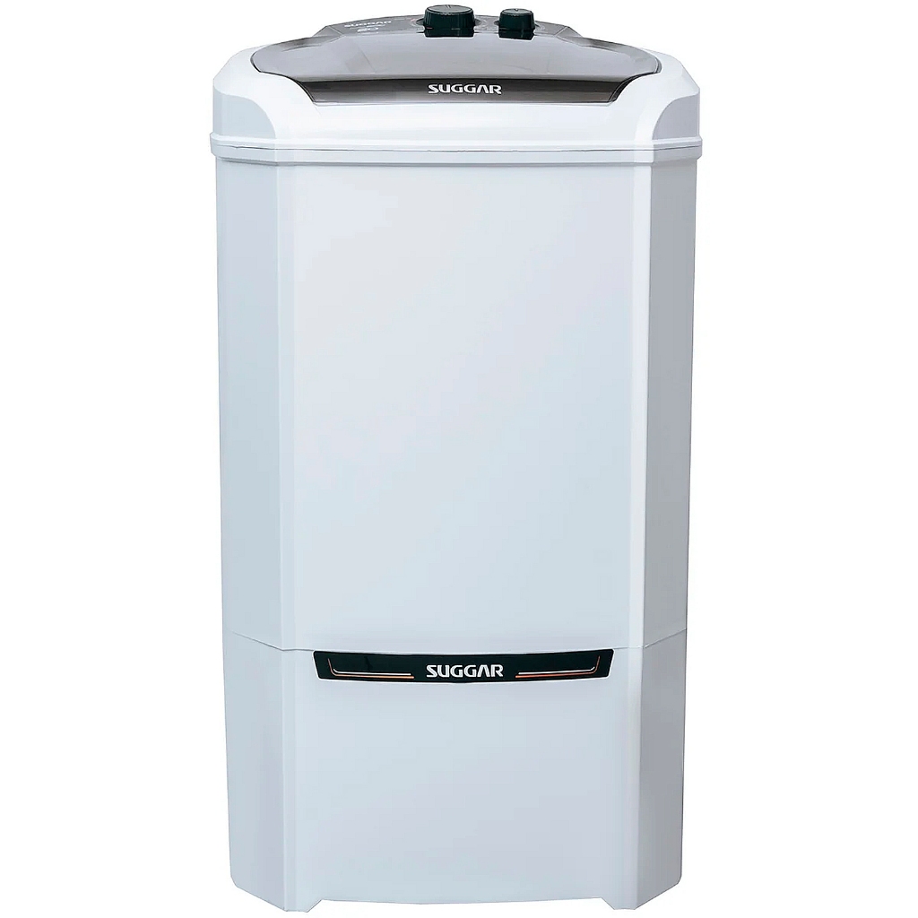 Lavadora Tanquinho 20Kg Suggar Eco Semiautomática Branca Elétrica Maquina Lavar Roupas 127V/220V