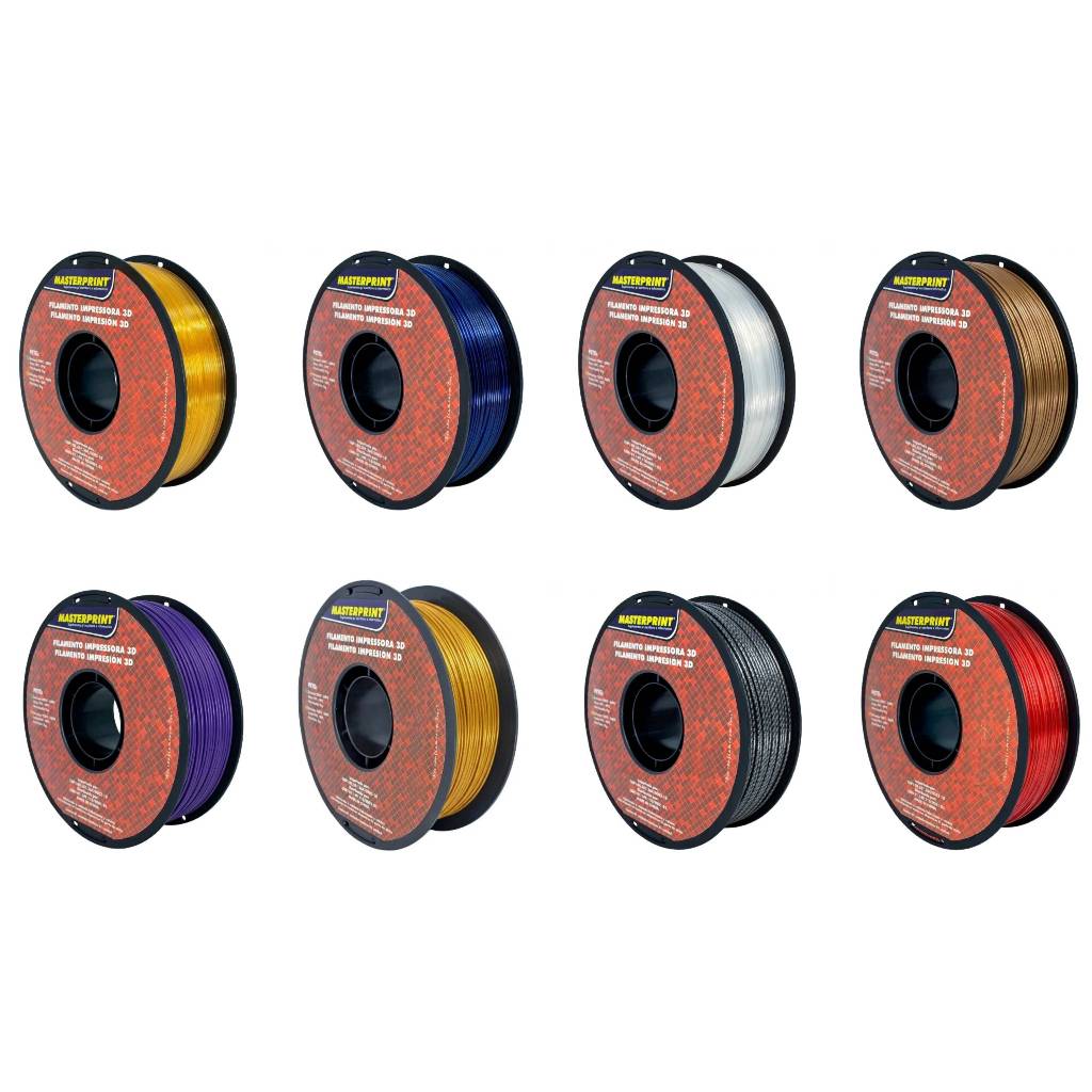 Filamento PETG Impressão 3D Premium 1Kg 1.75mm FDM Alta Aderência Entre Camadas Qualidade
