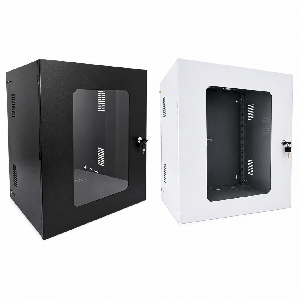 Rack 12U 400mm Padrão 19'' Preto Econômico Para DVR CFTV Intelbras