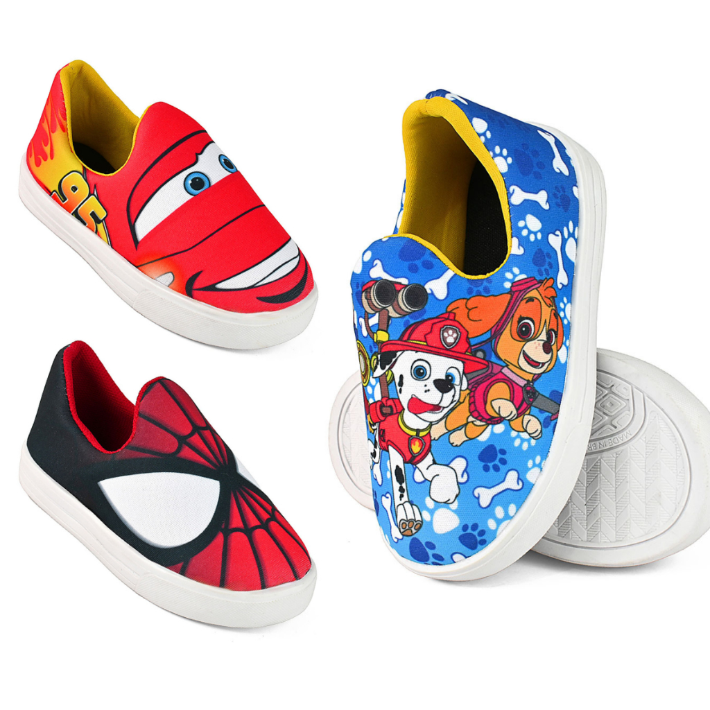 Tenis Menino Infantil Masculino Aranha Várias Cores Para Crianças Personalizado Macio Envio Já