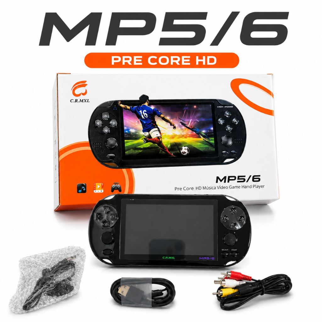 Console Portátil De 4,3 Polegadas PRETO Com 10000 Jogos 16GB/PSP/Player/PSV/PSVita