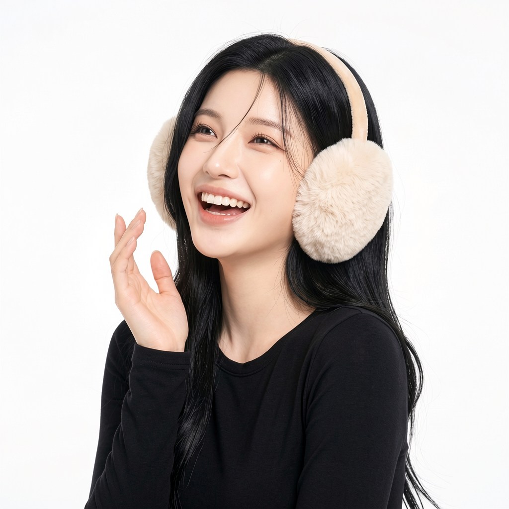 Protetor Aquecedor De Ouvido Orelha Feminina Menina Inverno Quente Earmuff Frio Felpudo Pelúcia FPH6047