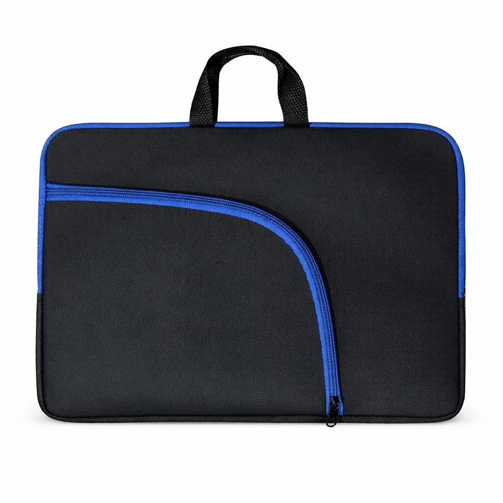 Capa Case Mala Pasta Maleta Bolsa Alça de Mão Protetora Notebook Ultrabook  Azul  13/14.1/15.6 Polegadas
