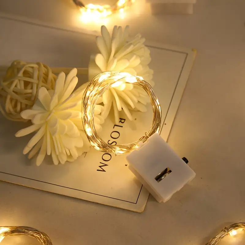 20 Kit Fio Luzes De Fada Led 2 Metros Para Festa Em Casa De Casamento DecoraçãO De Natal