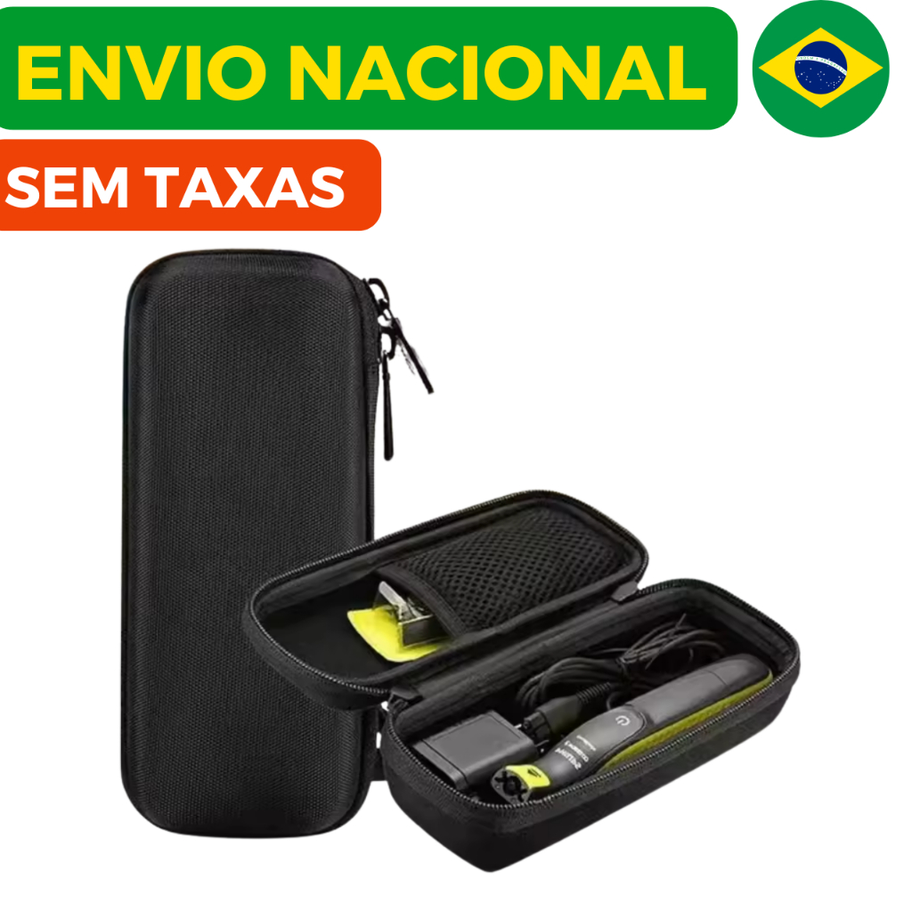 Estojo OneBlade Case Barbeador Compacto Portátil Resistente Viagem