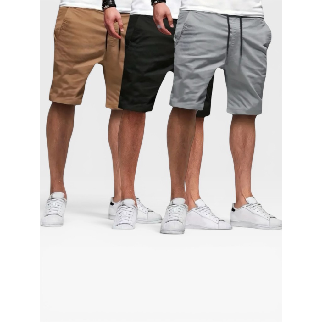 Bermuda Sarja Colorida Jeans Premium Masculino Diversas Cores