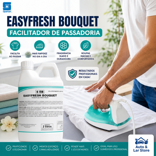 Easyfresh Bouquet Facilitador de Passar Roupas LIQUIDO 2L Original Spartan
