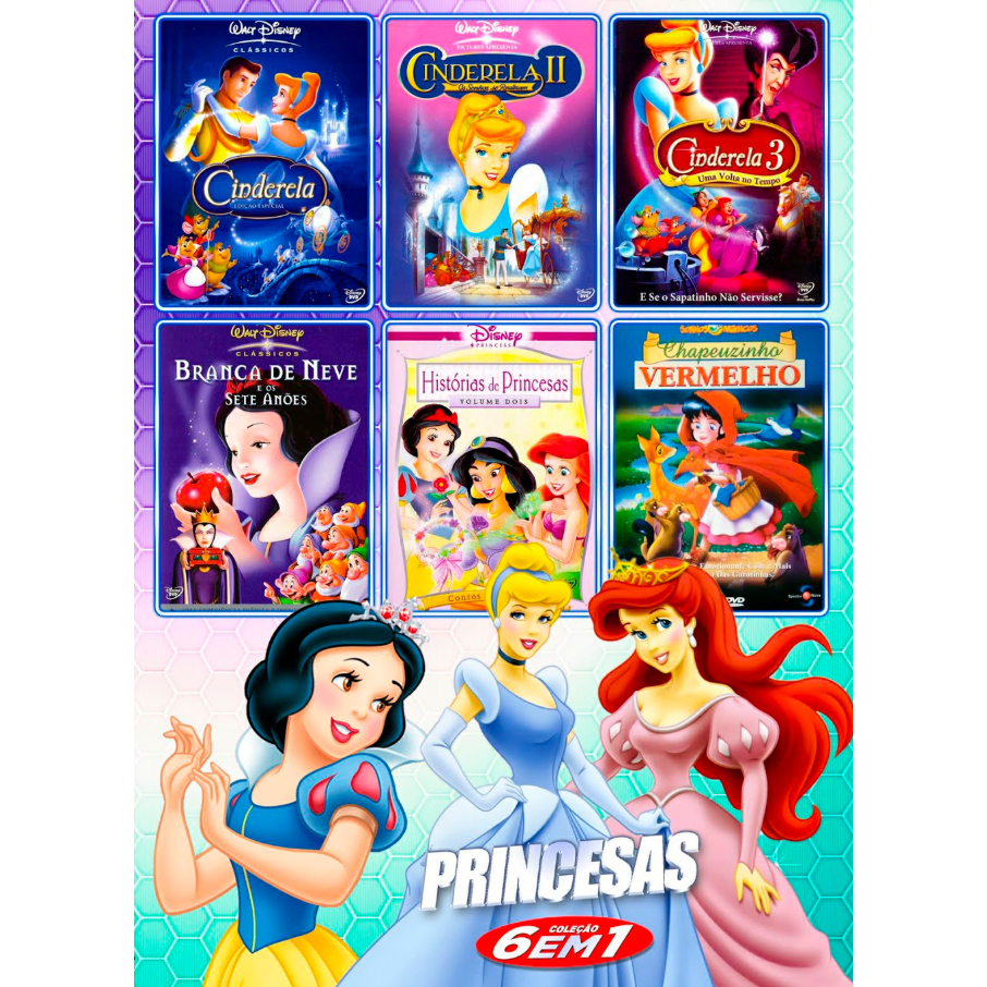 DVD Coleção Princesas 6 em 1 – Clássicos Infantis