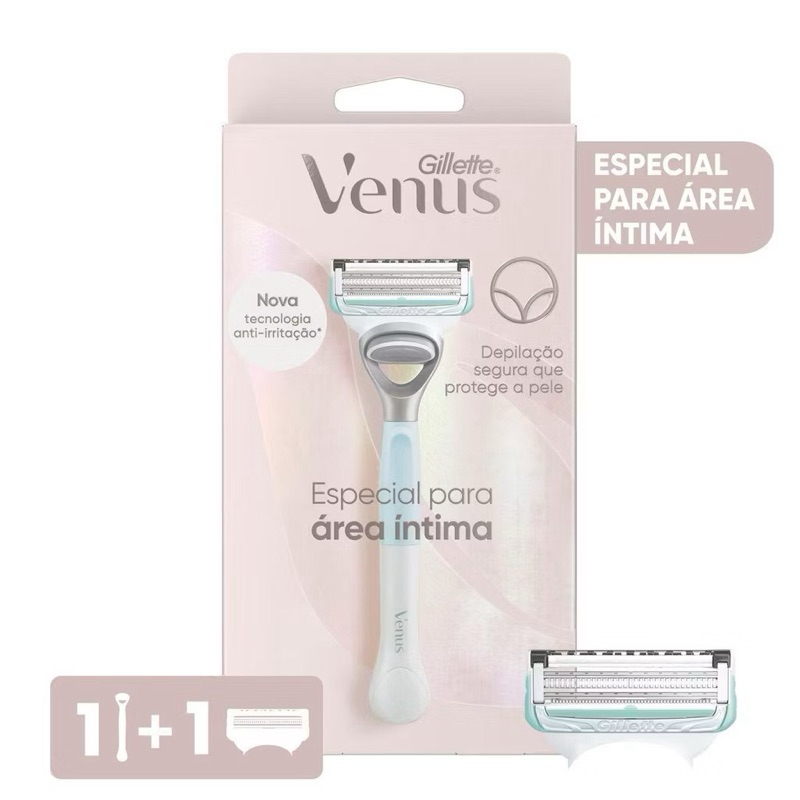 Carga para Aparelho de Depilar Gillette Venus Especial para Área Íntima 2 Unidades