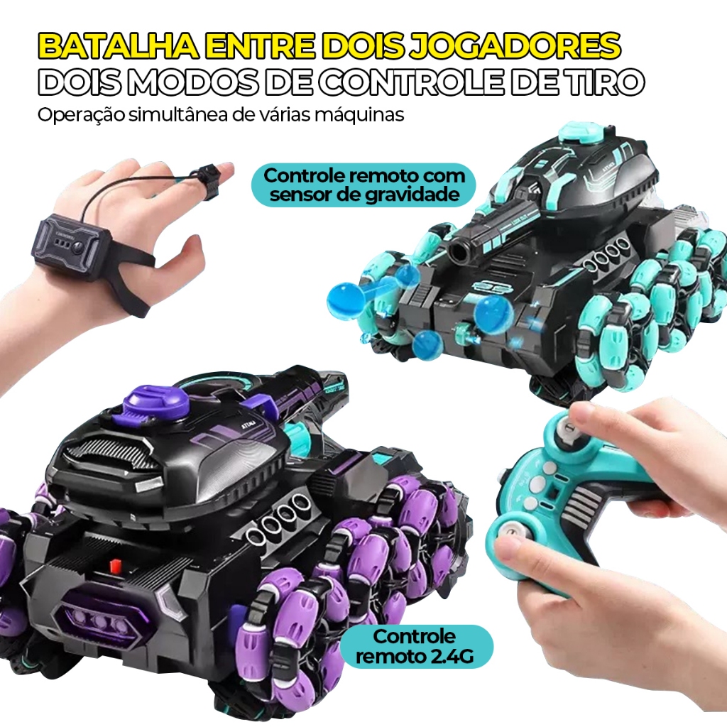 Carrinho Controle Remoto Stunt 360° Drift Duplo Controle