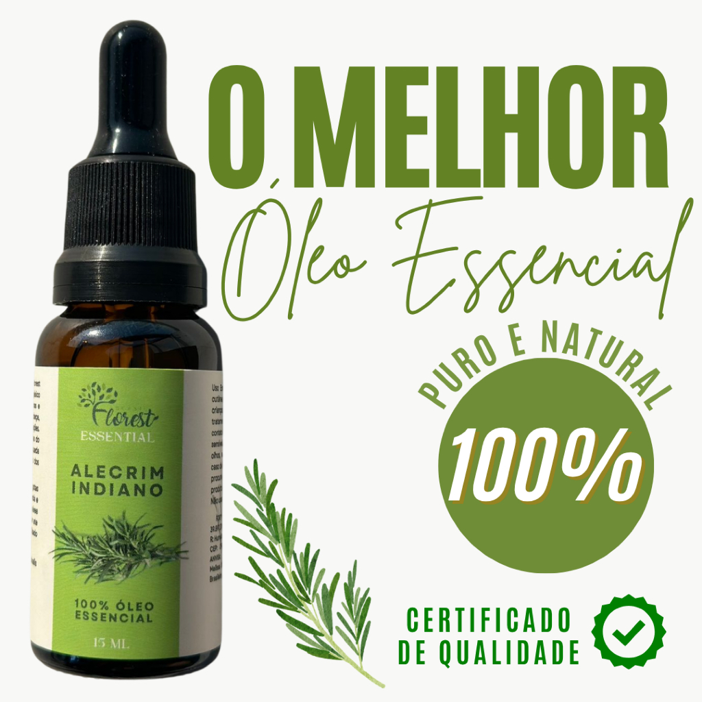 Óleo Essencial de Alecrim Indiano Conta Gotas