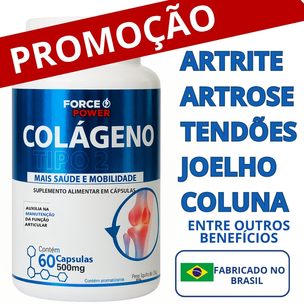 Colageno Tipo 2 Original Não Hidrolisado Não Desnaturado 40 mg - SUPLEMENTO ORIGINAL