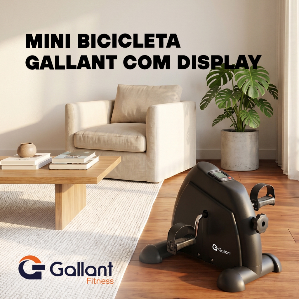 Mini Bicicleta Ergométrica Elite Pro Gallant Pedalinho Cicloergômetro Com Display (GBE1HNAB-PT)
