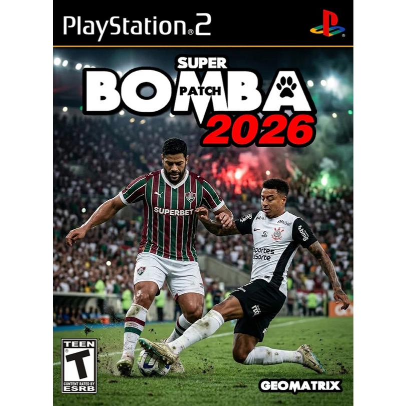 ⚽ Bomba Patch 2026 - Jogo 100% Atualizado - Times Brasileirão Jogo de Futebol DVD Mídia Física - PS2 Desbloqueado