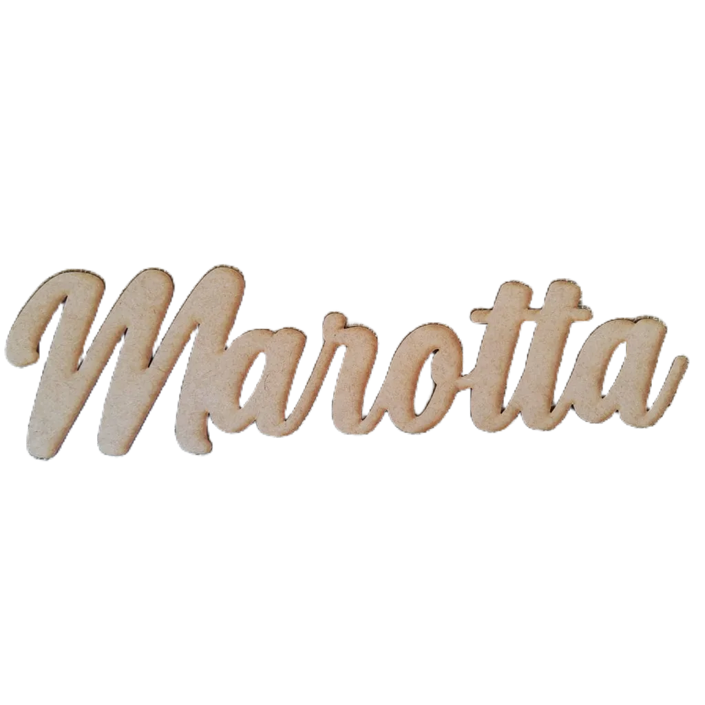Nomes Personalizado para decoração em MDF crú 3mm - Decoração de ambientes