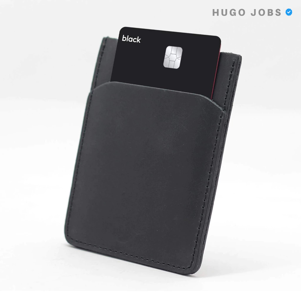 Porta Cartão De Couro, Cabe 2 Cartões, Cnh Couro Rustico Combina Com Celular Leve Fina Slim Prática