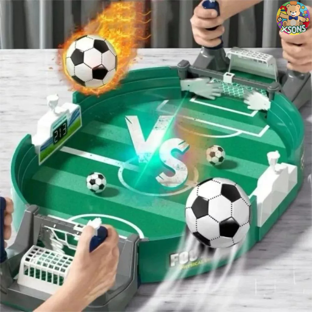 Mini Campo De Futebol De Mesa Estilo Pebolim E Pinball Gol A Gol Barato