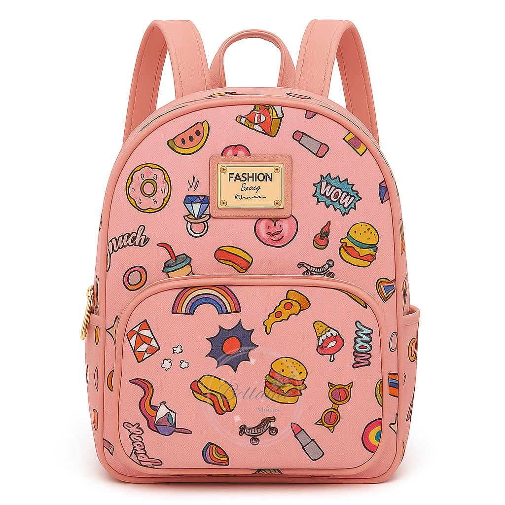 Mochila Infantil Maternidade Impermeável diversas estampas Escolar Passeio Creche Bebê