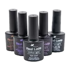Kit  Preparadores-Primer-Top Coat /Base Gel/ Primer /Ph balancing  Real Love/unidade