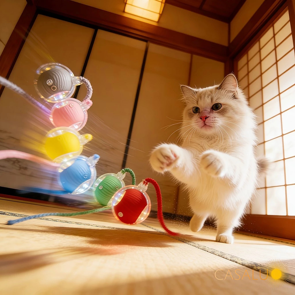 Bola De Rolamento Automática Brinquedo Interativo Para filhotes Gatos Bola Elétrica Inteligente Cães
