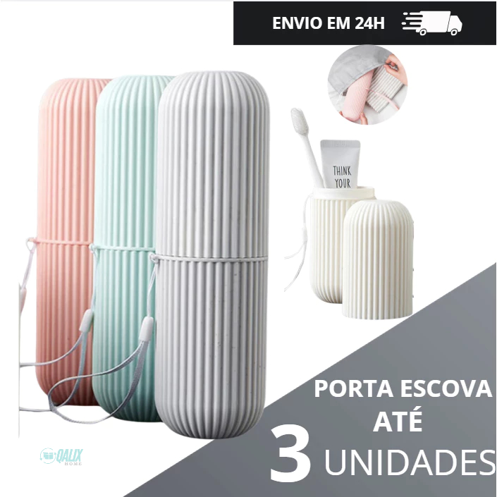 Porta Escovas De Dente E Creme Dental Portátil para Viagem Bolsa Escola