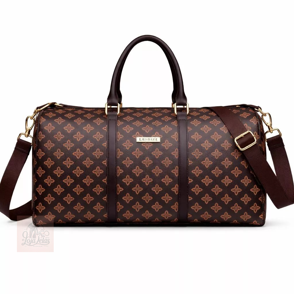 Mala De Viagem Luxo Bolsa De Mão Bordo Feminina Grande Estampada Academia Maternidade Reforçada Top