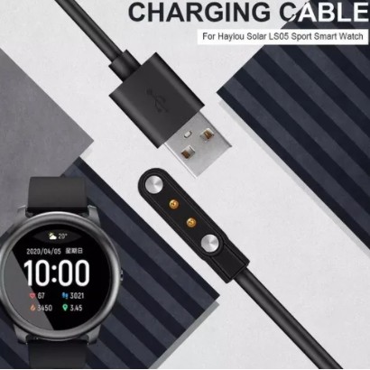 Cabo Carregador Usb Para Smartwatch Haylou Solar Ls05 Fácil