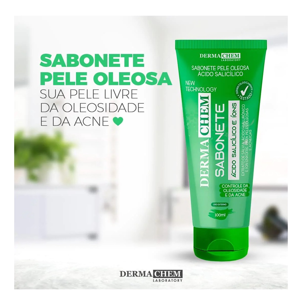 Dermachem Sabonete P/ Pele Oleosa Acido Salicilico