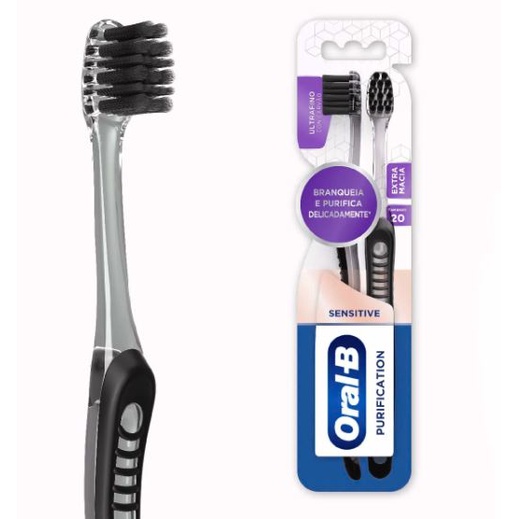 Escova Dental Oral-B 3D White Whitening Therapy Purification 2 Unidades
