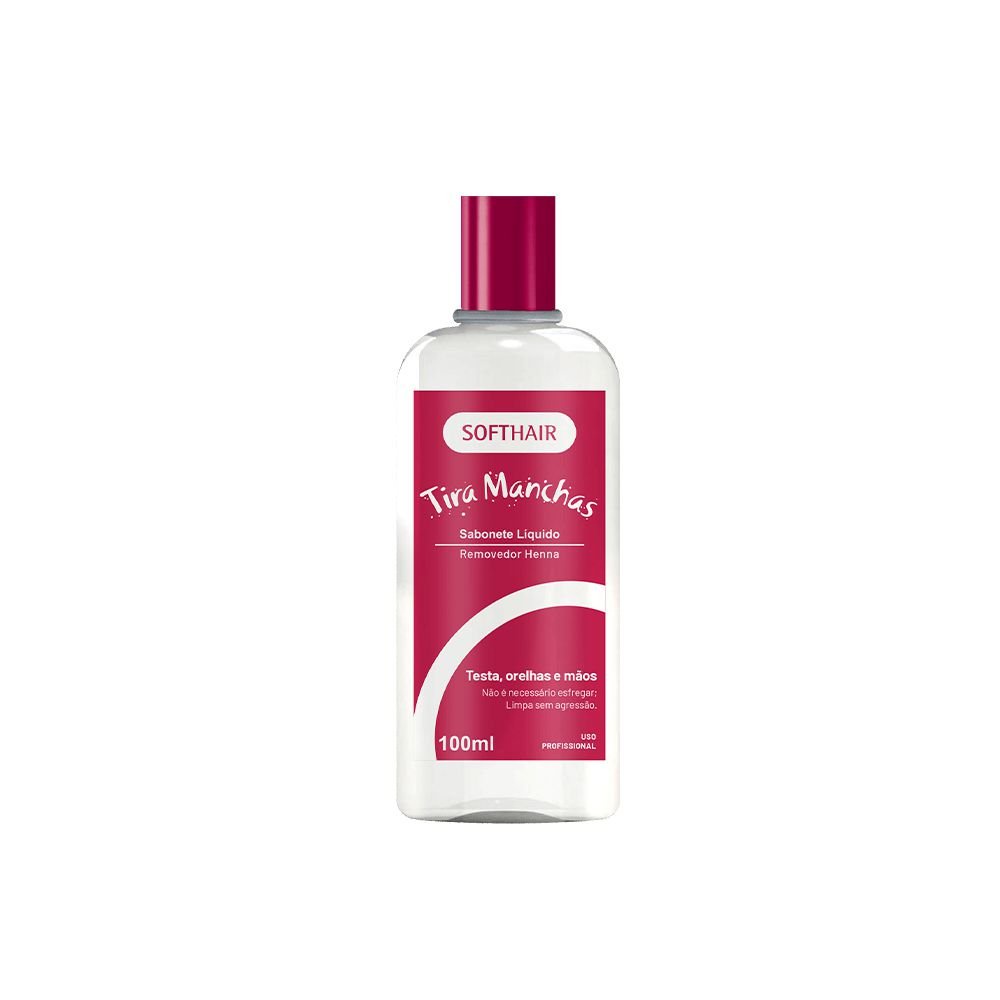 Sabonete Líquido Tira Manchas Suaveness Removedor de Henna de sobrancelhas Soft Hair 100ml