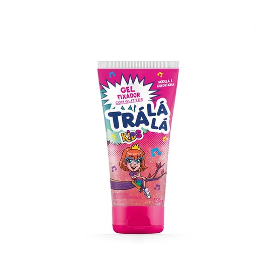 Gel Infantil Com Glitter Fixador Hidrakids P/ Meninas 150g