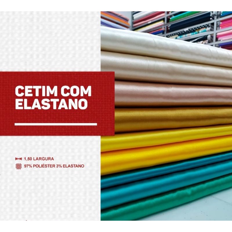 CETIM COM ELASTANO (1m x 1,50m) Melhor qualidade!