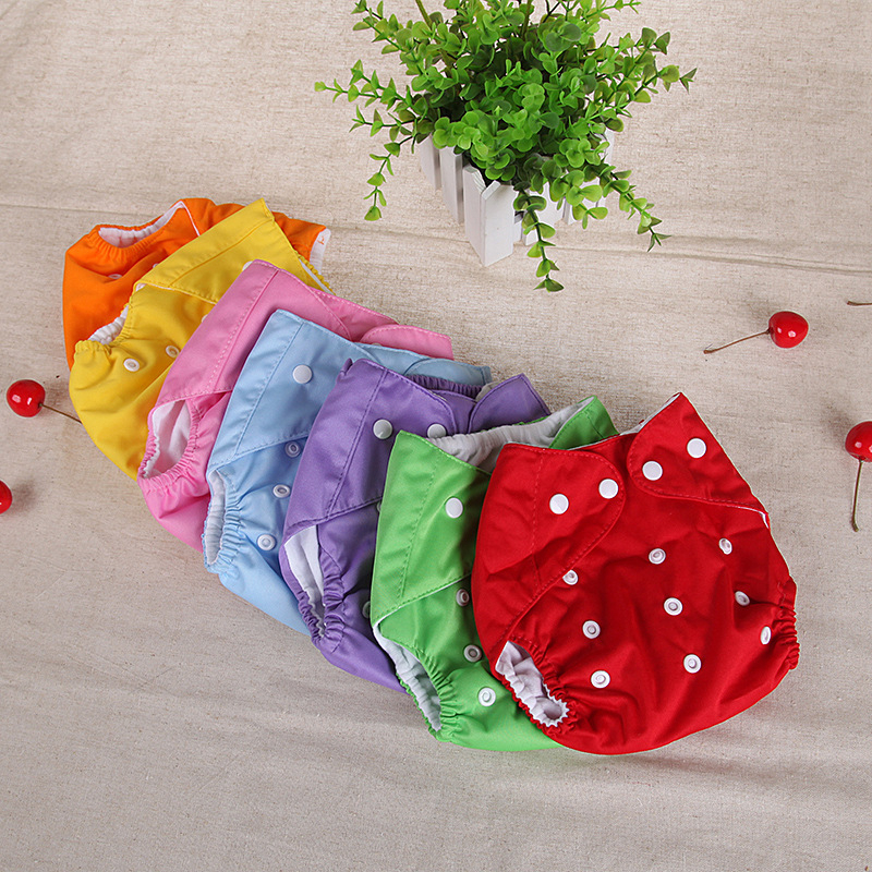 Kit 3 Calça De Fato De Bebê Puro Algodão Impermeável Fraldas De Bolso Laváveis Menina Menino Fralda De