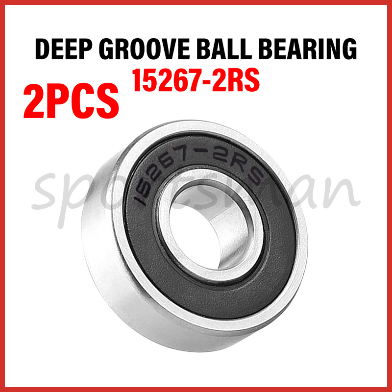 2Pcs Rolamento 15267-2RS 6805 Rolamentos De Cartucho Selados De Parede Fina Ranhura Profunda De 15 * 26 * 7mm Aço