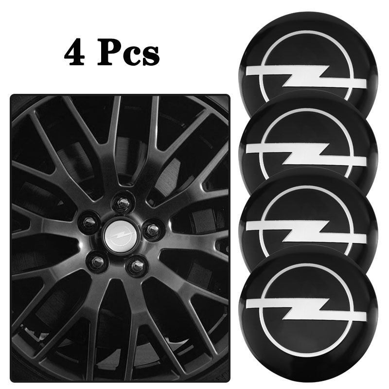 4Pcs 56mm Emblema Do Carro Centro Da Roda Adesivos Para Opel Astra Insignia Vivaro Corsa Mokka Zafira Vectra OPC Meriva