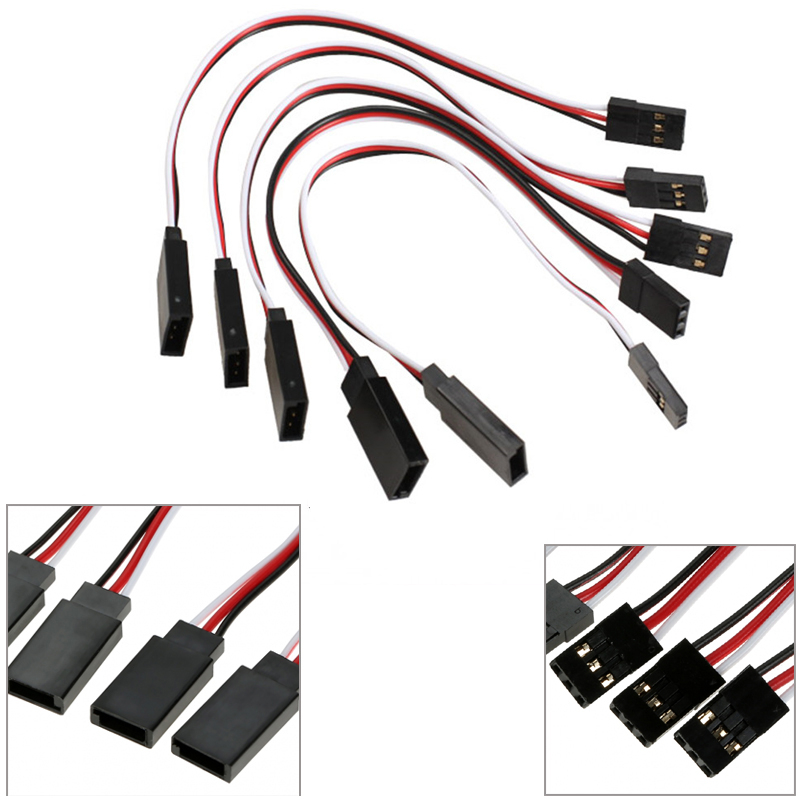 10pcs/lot 10cm 15CM 30CM 50CM 100CM RC Cabo De Extensão De Servo Fio De 150mm De JR Atacado
