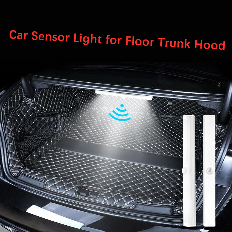 Luz De Sensor Para Carro O Capô Do Porta-Malas Chão USB Barra De Indução Automática Recarregável Lâmpada Magnética De Modo Maual/Sensoriamento