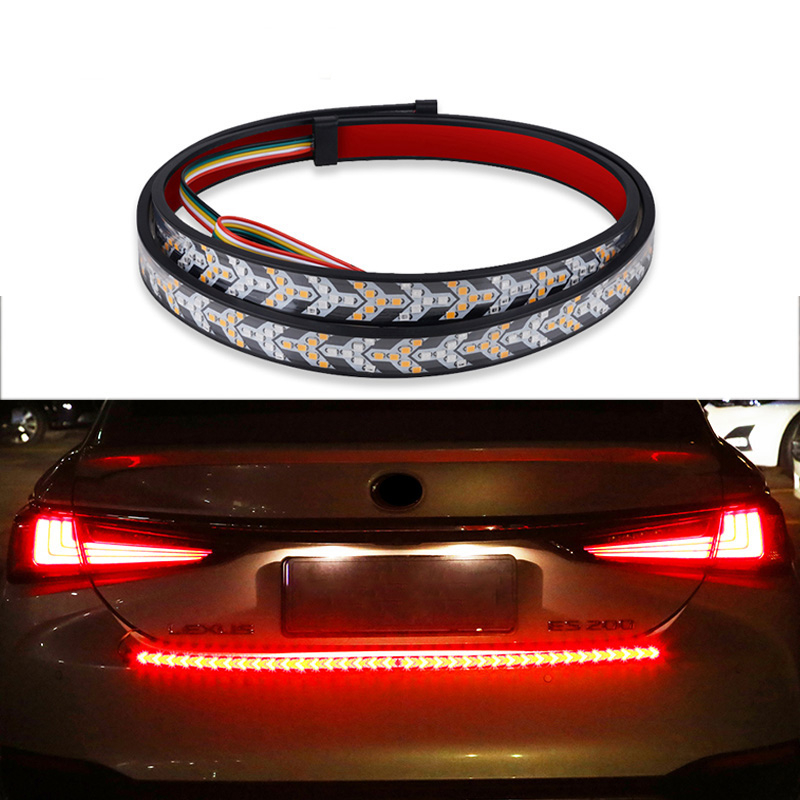 Jeep Barra DC 12V 24V Pickup Âmbar Vermelho Sinal De Volta Caminhão Utes Bakkie Container Carga Jipe RV SUV Fita De Luz De Freio LED Traseira