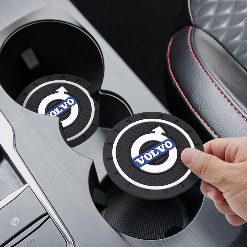 Decoração de porta-copos para carros Volvo V60 V90 XC90 S60 S90 XC40 XC60 C30 S40 S80 C70