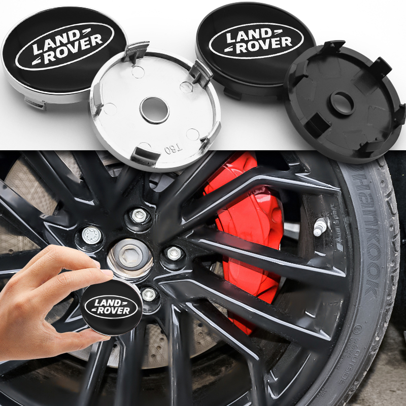 Land Rover 4pcs 60mm Tampa Do Centro Cubo Carro Pneu Acessórios Padrão Para Range Evoque Velar Defender Discovery Freelander