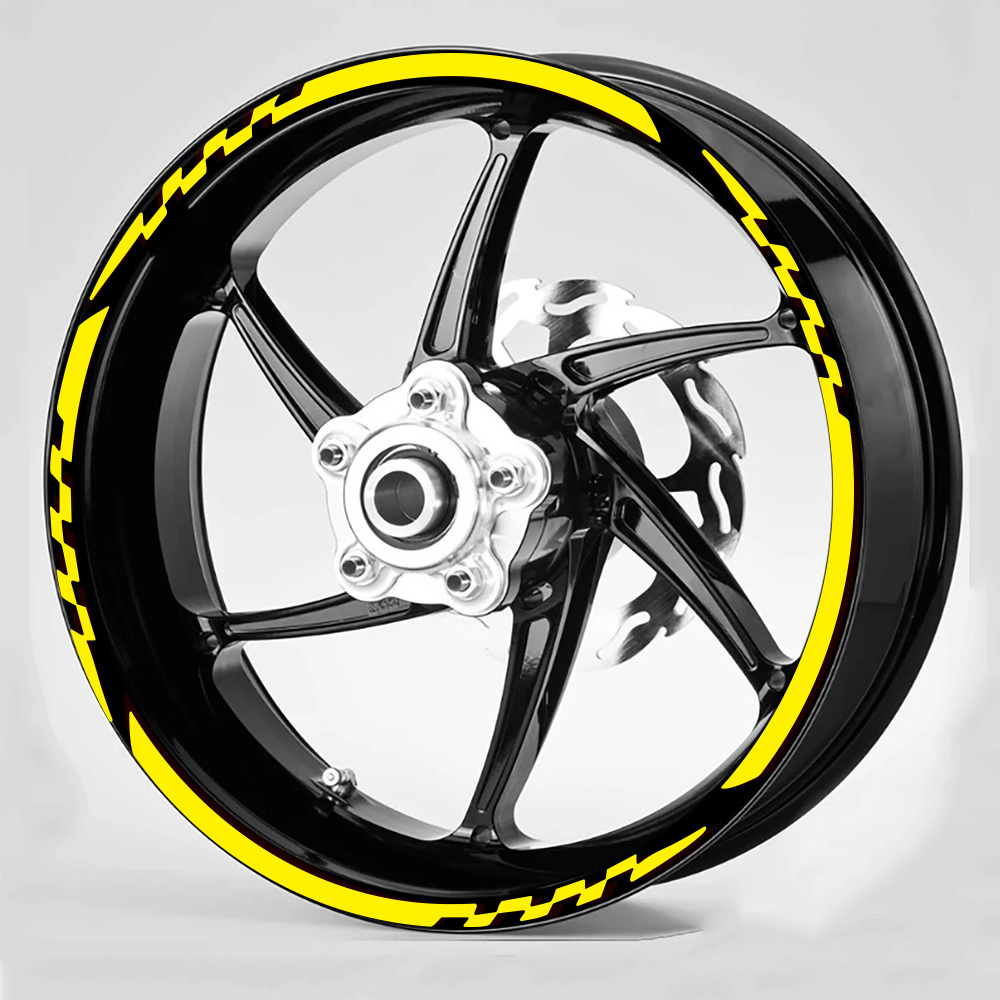 Motocicleta Universal Roda Decalque Listra Lotes Fita Reflexiva Adesivo Da